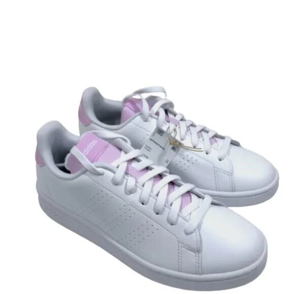 Lilac White Adidas Women 8 - Picture 2 of 8